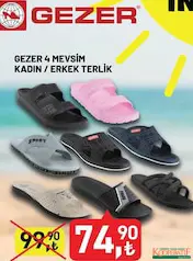 GEZER 4 MEVSİM KADIN/ERKEK TERLİK fiyat ve kampanya bilgisi